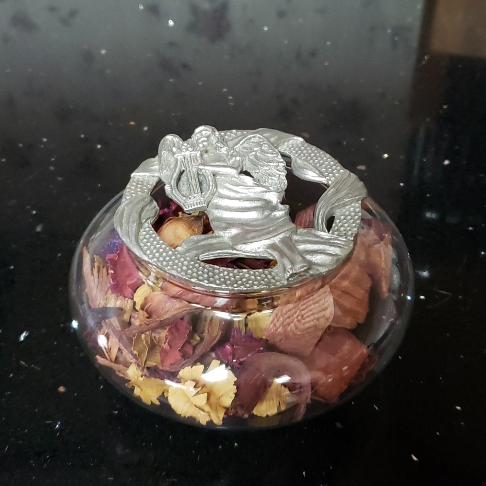 Hampshire Pewter Company Angel Potpourri Holder